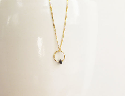 birthstone necklace (4月/Diamond) /K18(40cm)