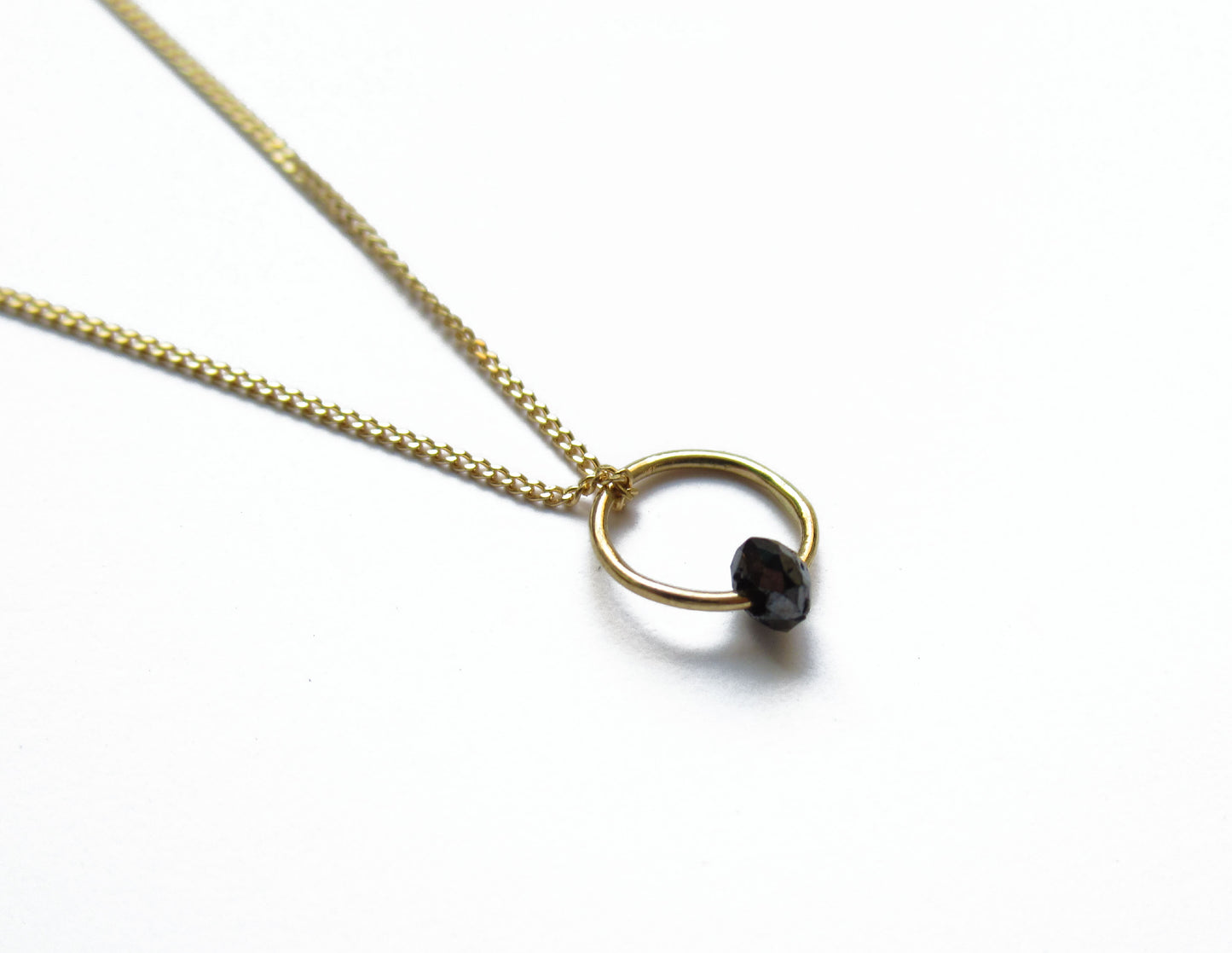 birthstone necklace (4月/Diamond) /K18(40cm)