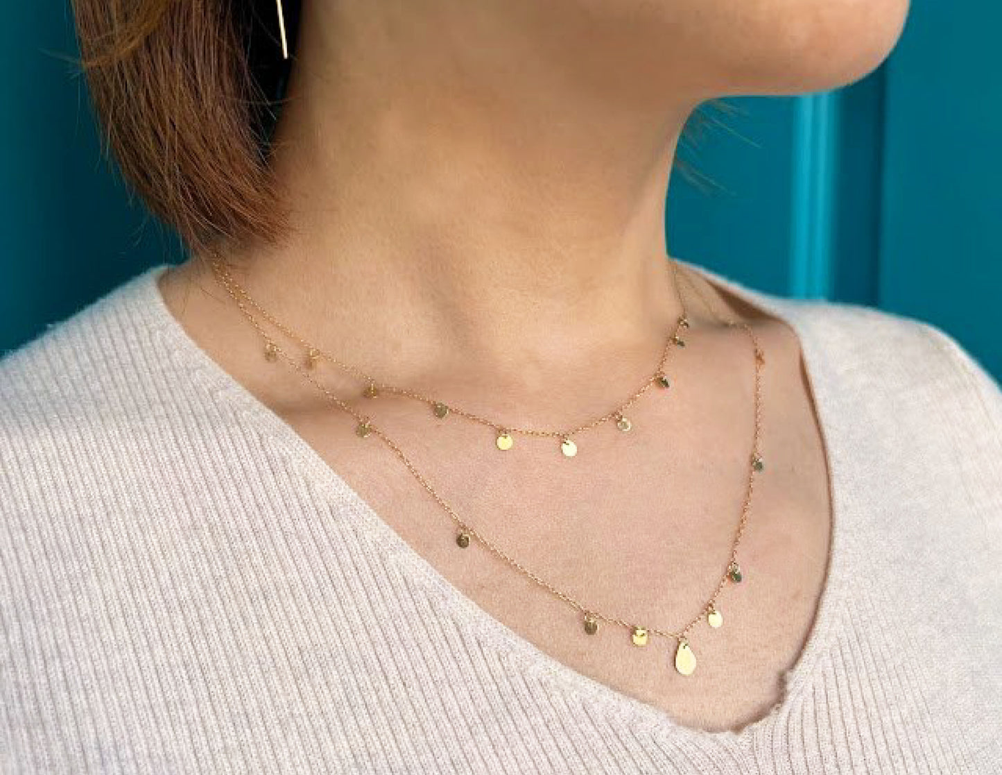 garland necklace 1 (K18/40cm)