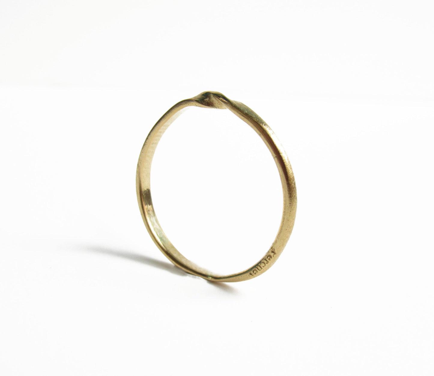 twist marriage ring / K18