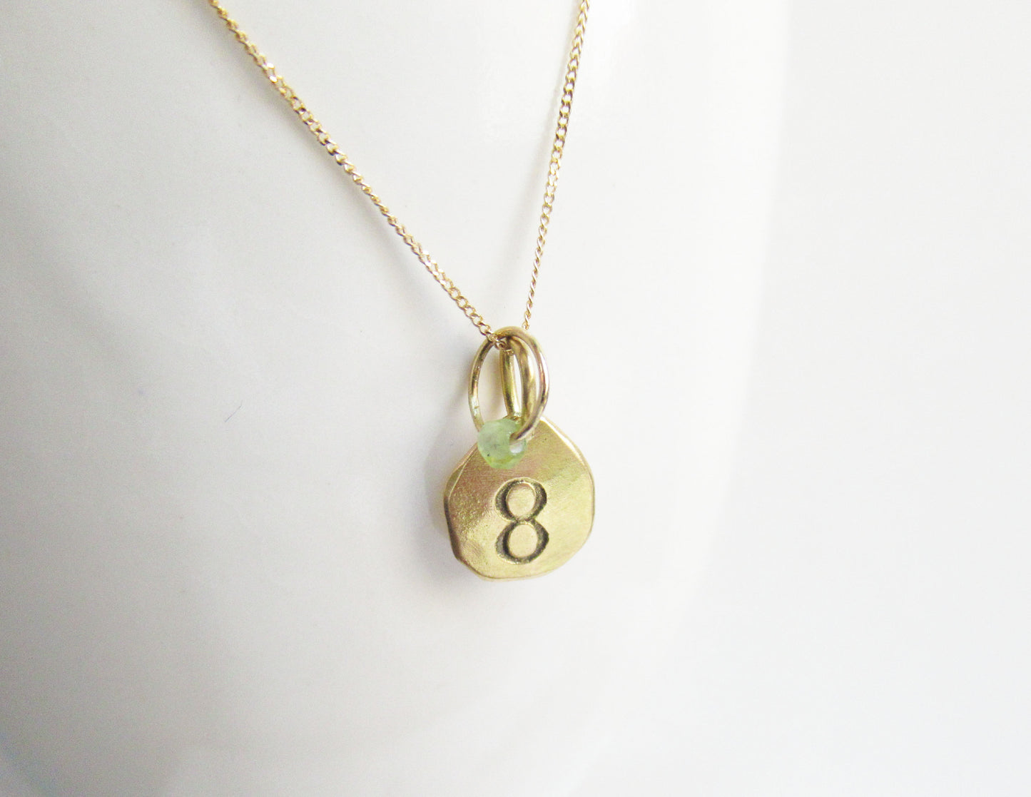 birthstone necklace (8月/Peridot) /K18(40cm)