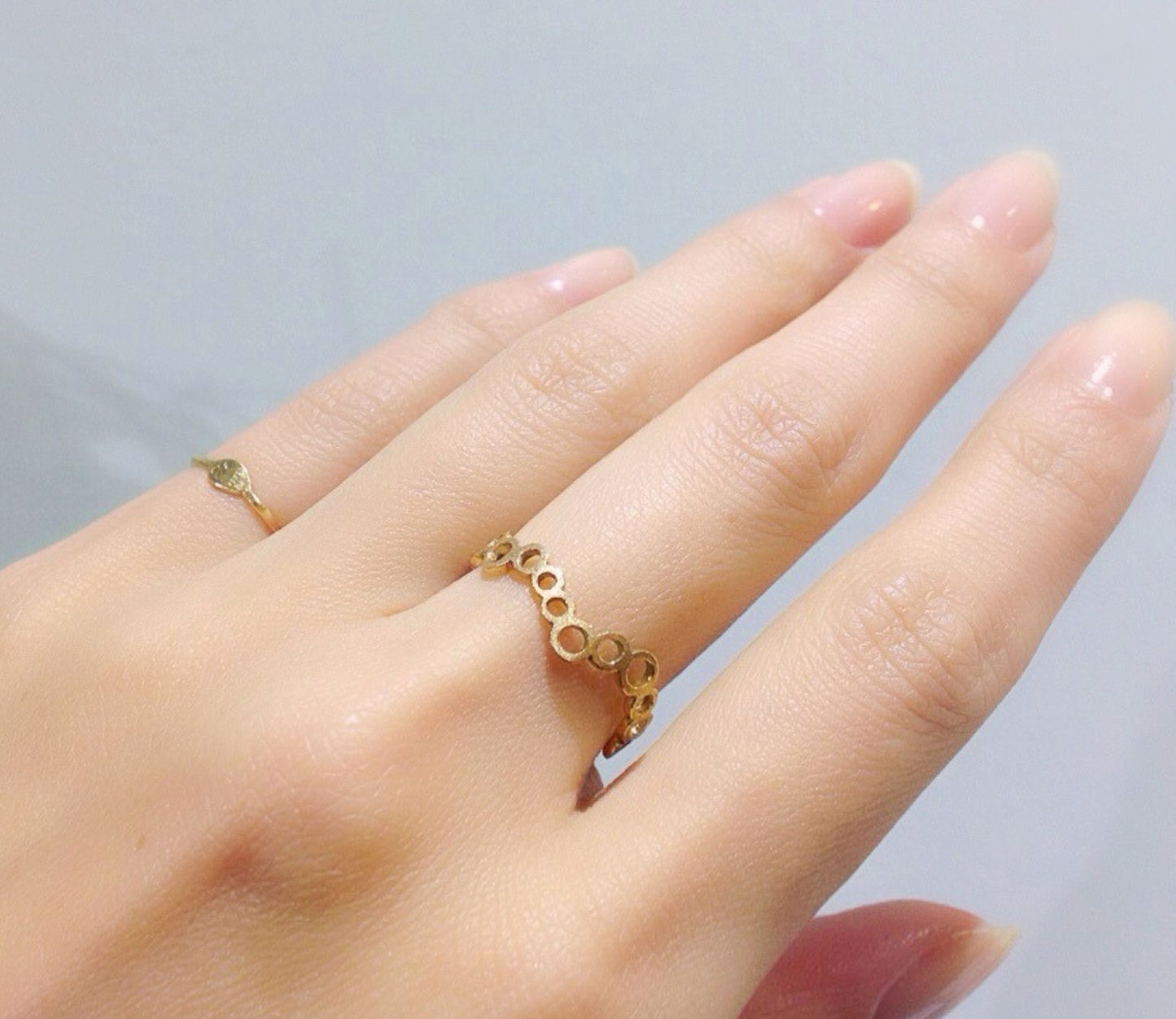 rhythm circle ring / K18