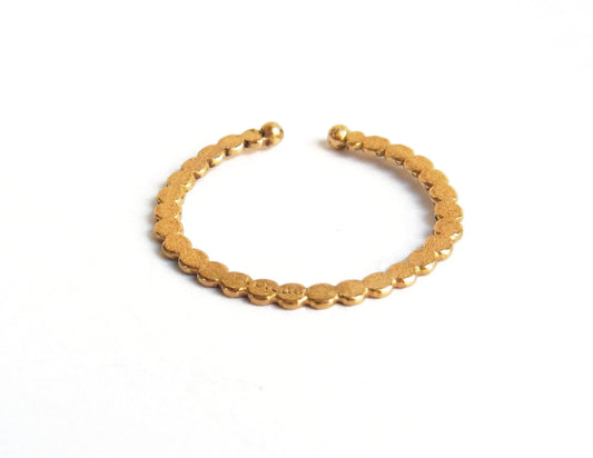 marumaru ring earcuff 2 / K18 (片耳)