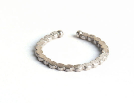 marumaru ring silver earcuff 2 / Silver (片耳)