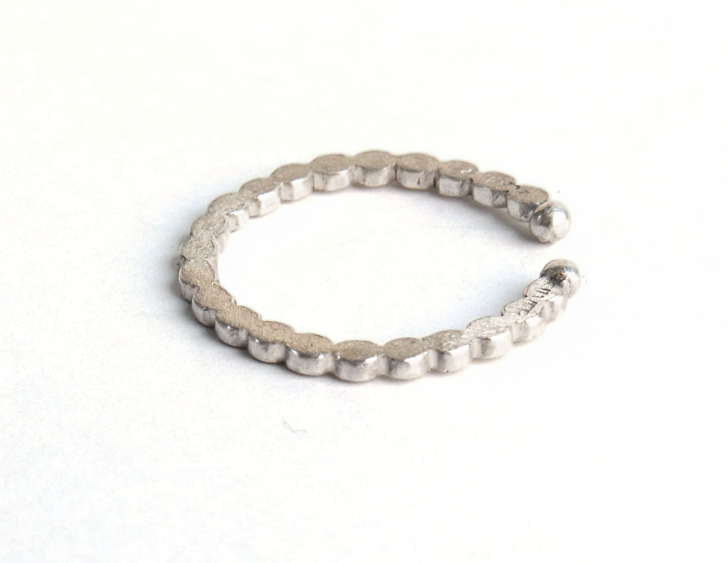 marumaru ring silver earcuff 2 / Silver (片耳)