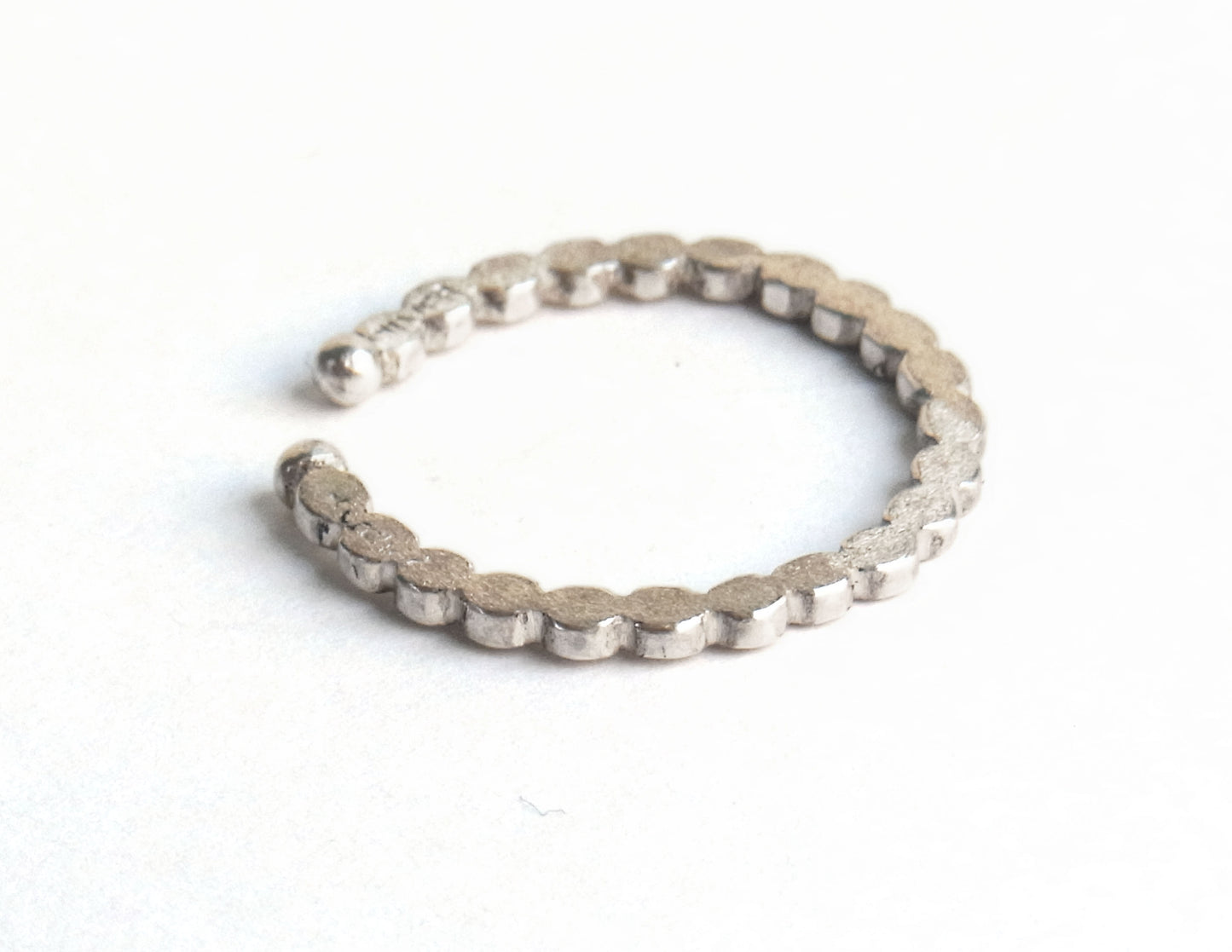 marumaru ring silver earcuff 2 / Silver (片耳)