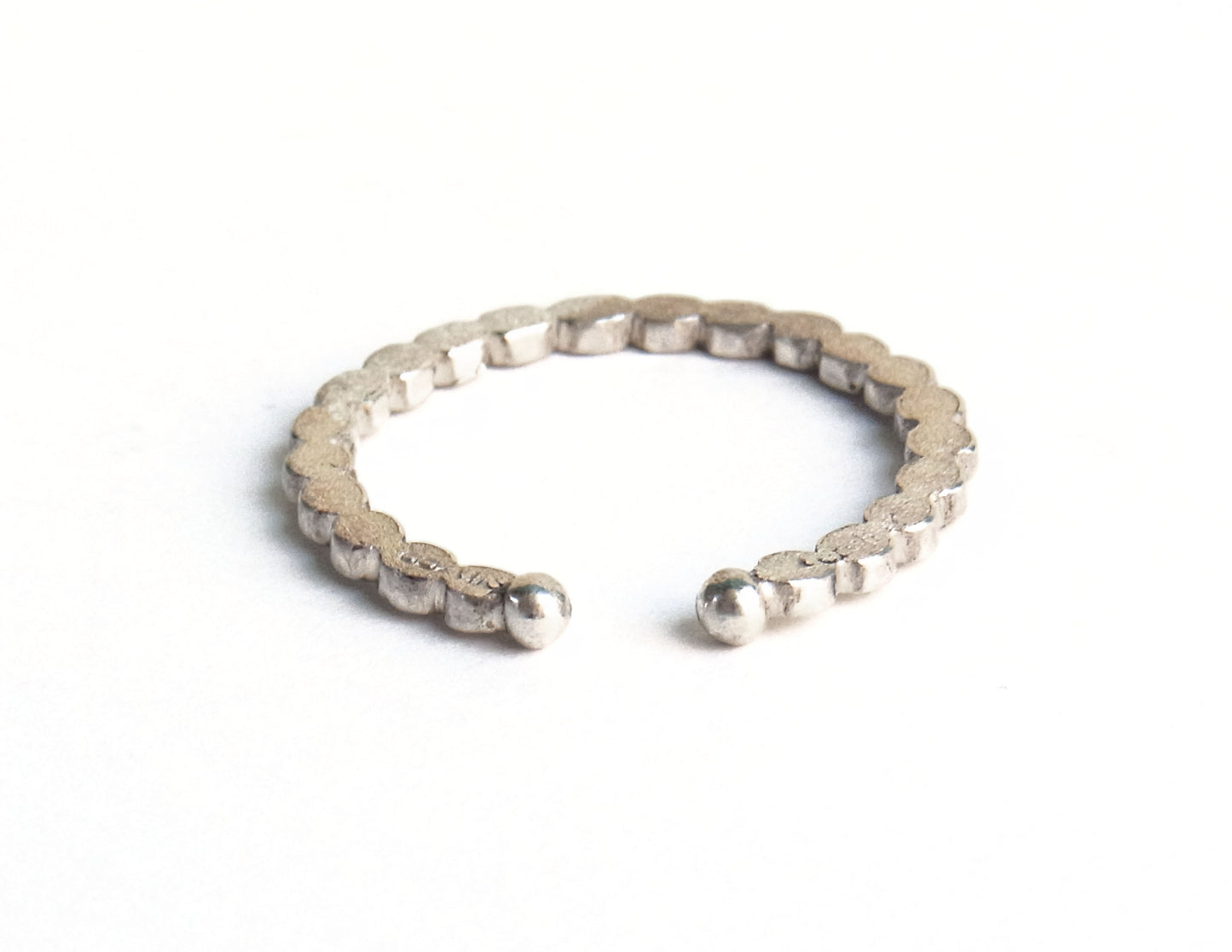 marumaru ring silver earcuff 2 / Silver (片耳)