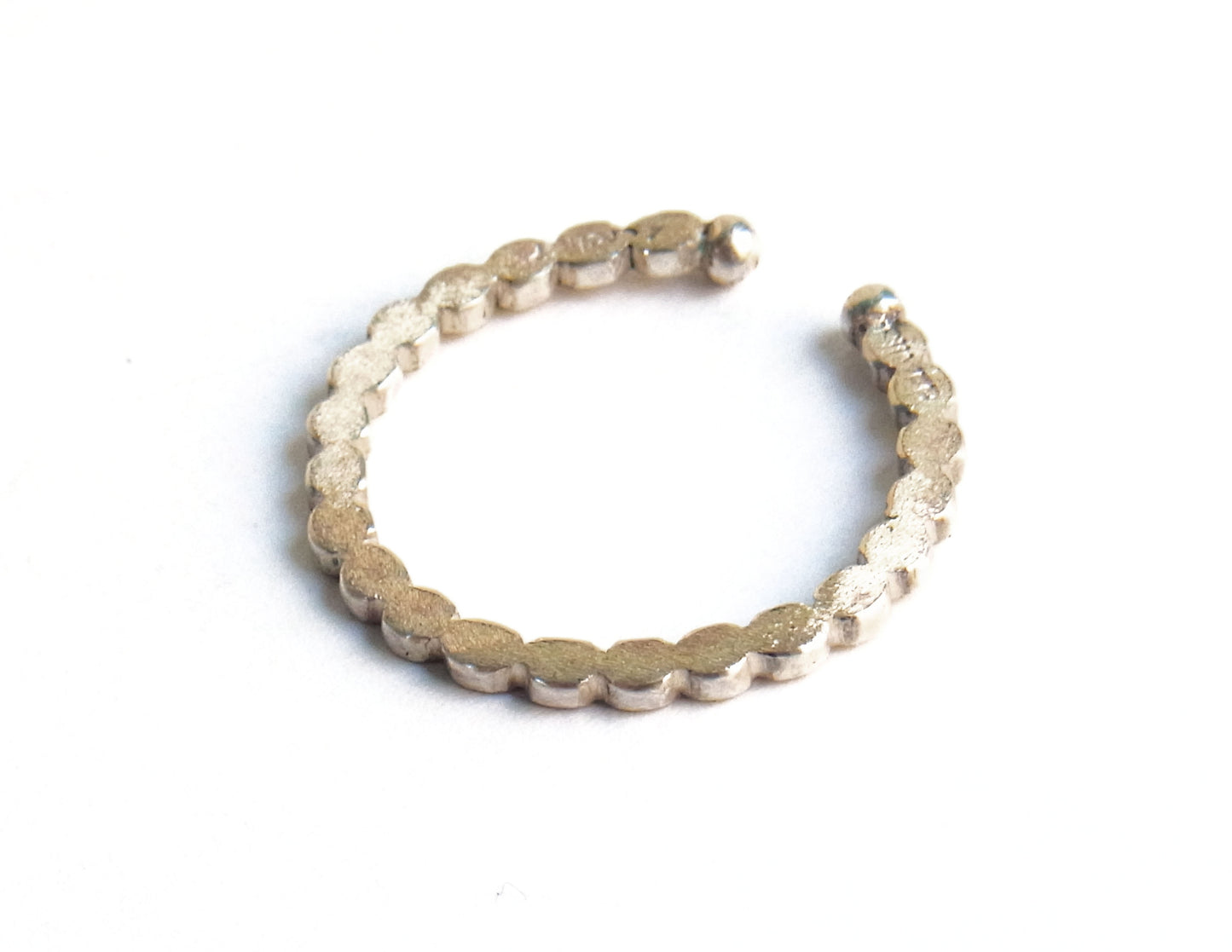 marumaru ring silver earcuff 2 / Silver (片耳)