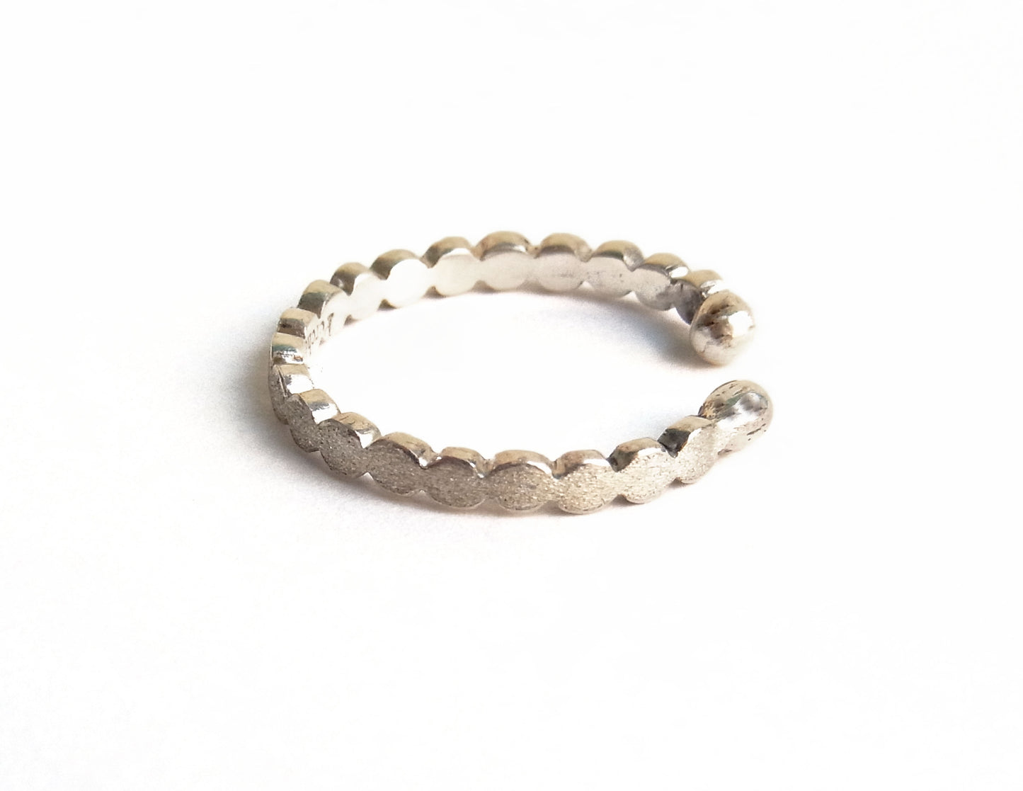 marumaru ring silver earcuff 1 / Silver (片耳)