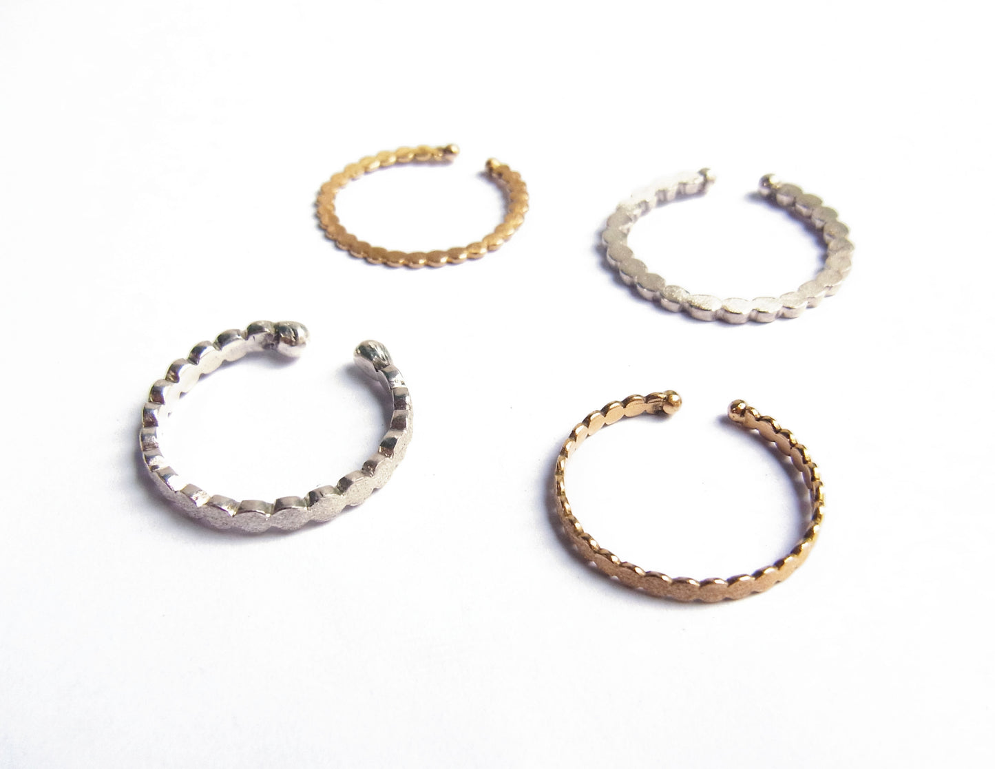 marumaru ring silver earcuff 2 / Silver (片耳)