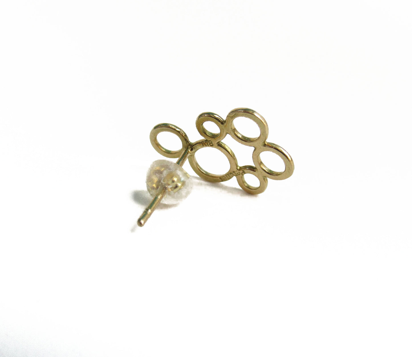 bubble earring 1 / K18 (片耳)