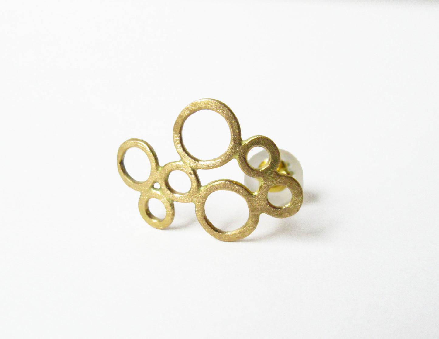 bubble earring 2 / K18 (片耳)