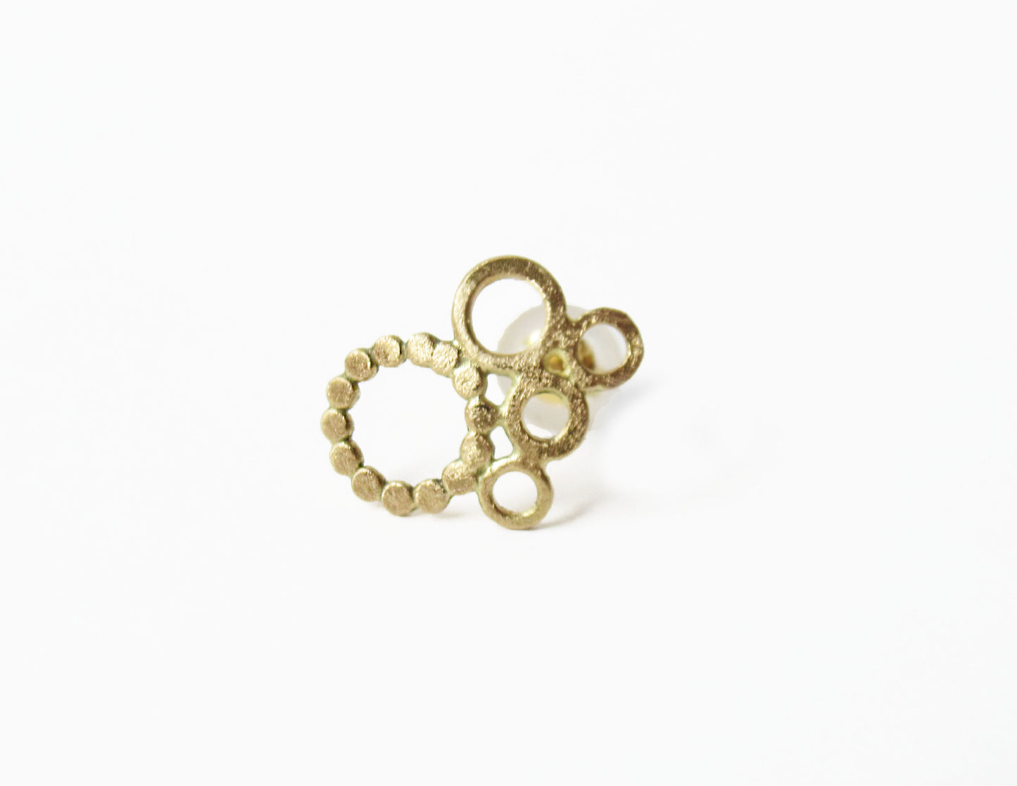bubble earring 3 / K18 (片耳)