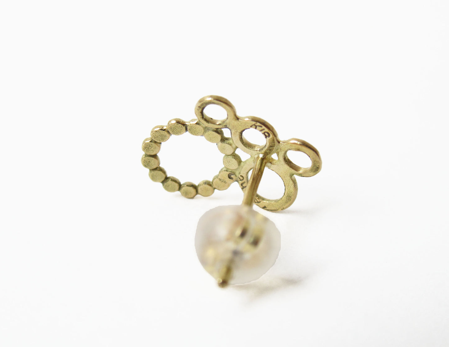 bubble earring 3 / K18 (片耳)