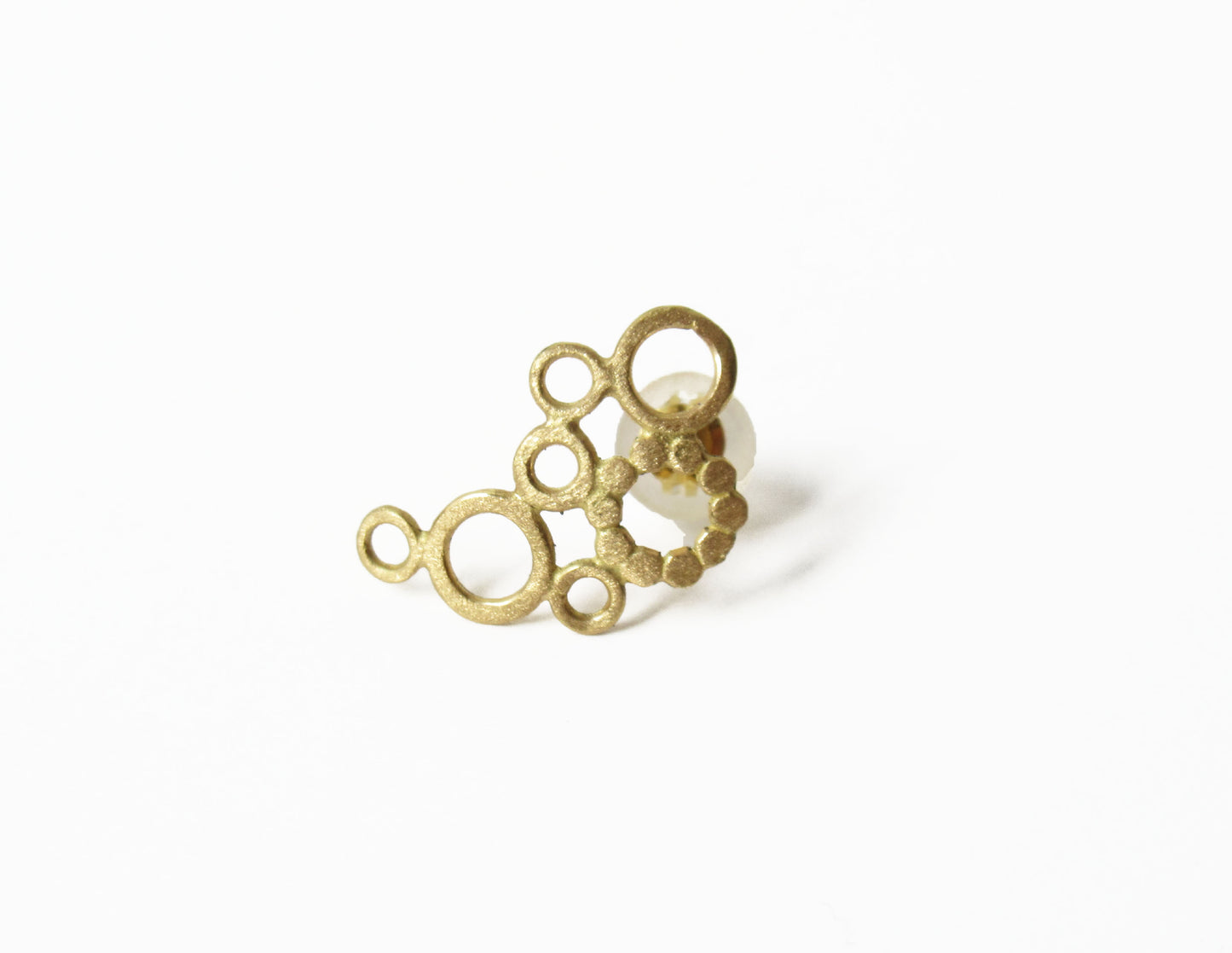 bubble earring 4 / K18 (片耳)