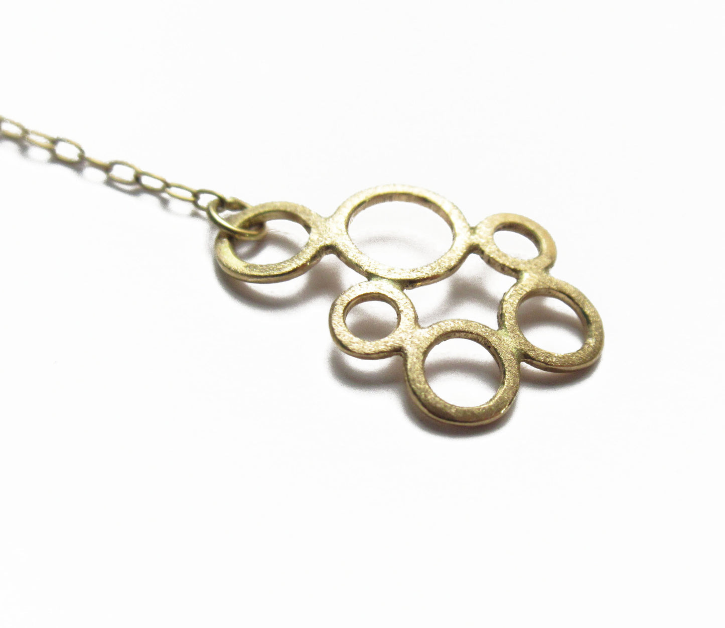 bubble chain earring 1 /K18 (片耳）