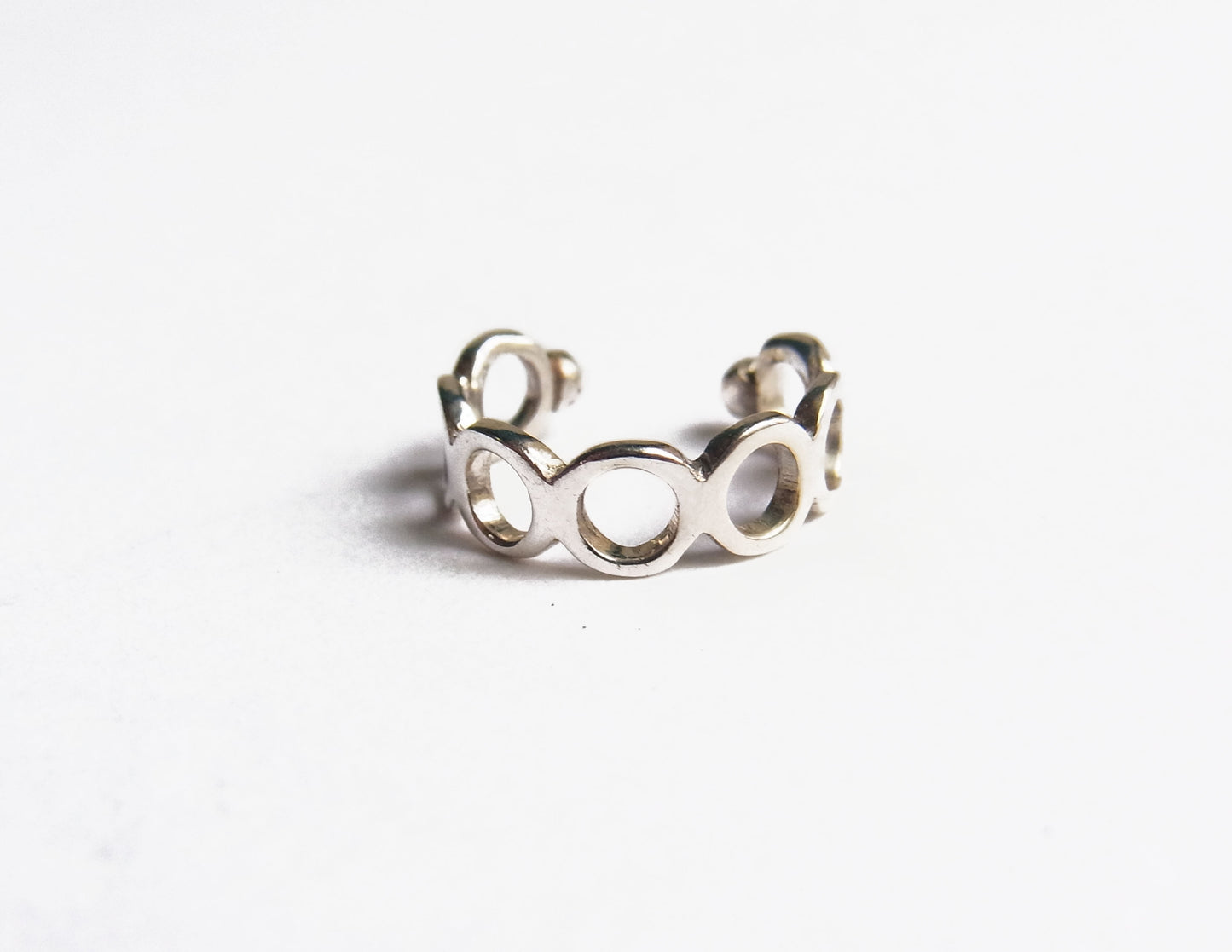 circle silver earcuff / Silver (片耳)