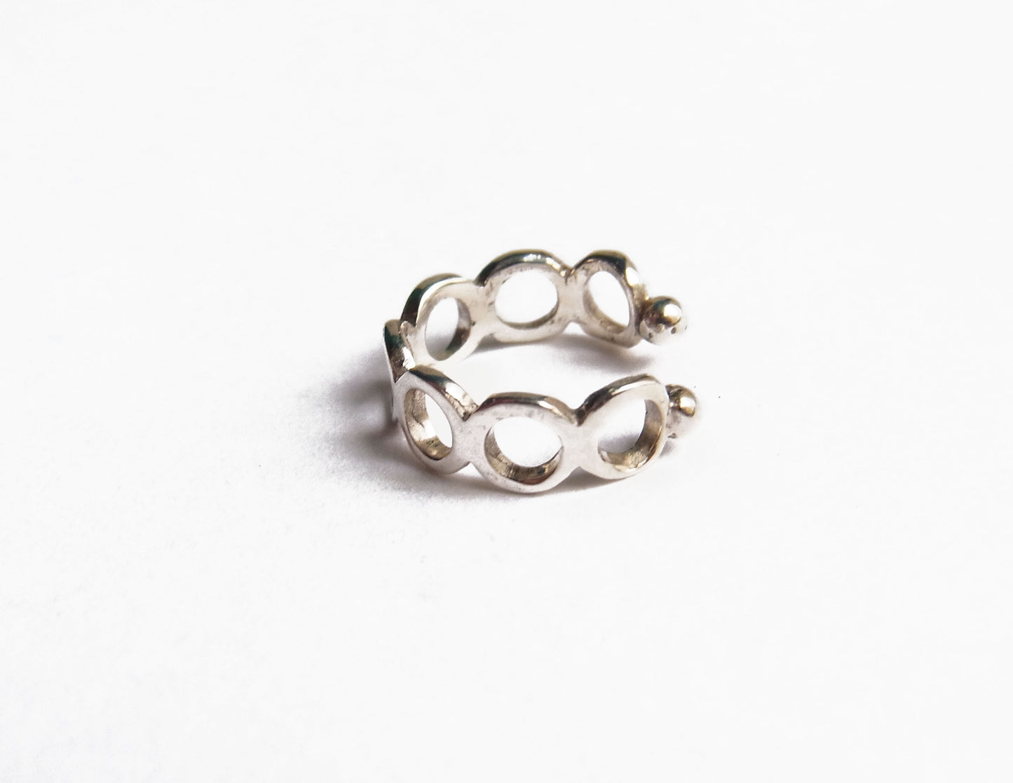 circle silver earcuff / Silver (片耳)