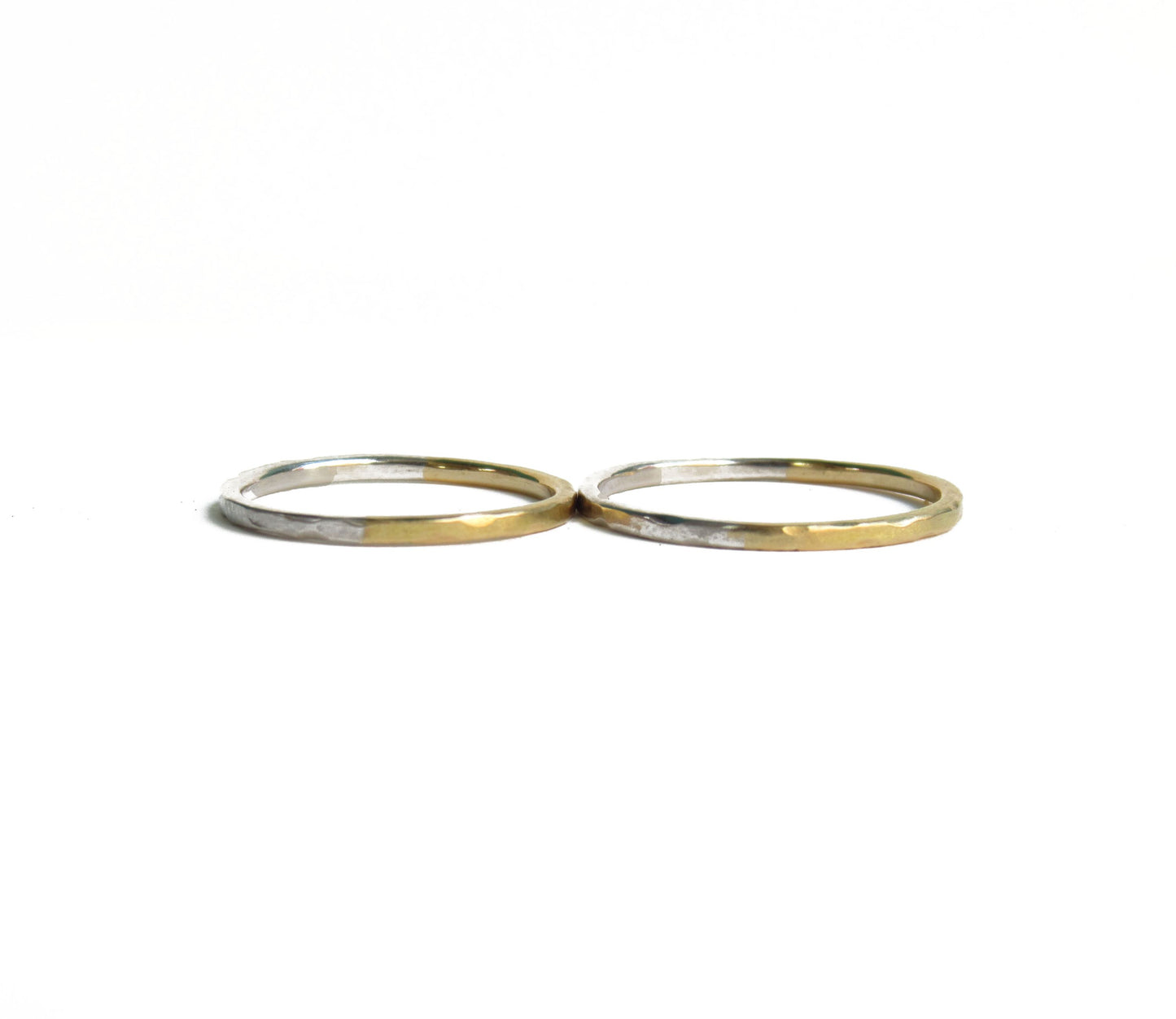 Pt900×K18 half marriage ring / Pt900,K18