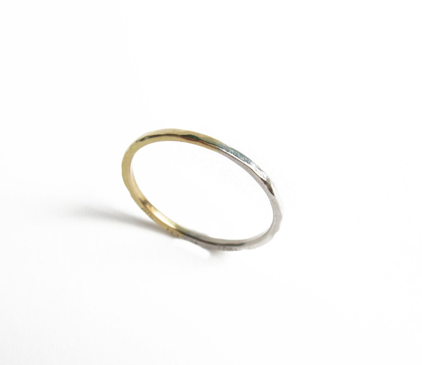 Pt900×K18 half marriage ring (S) / Pt900,K18