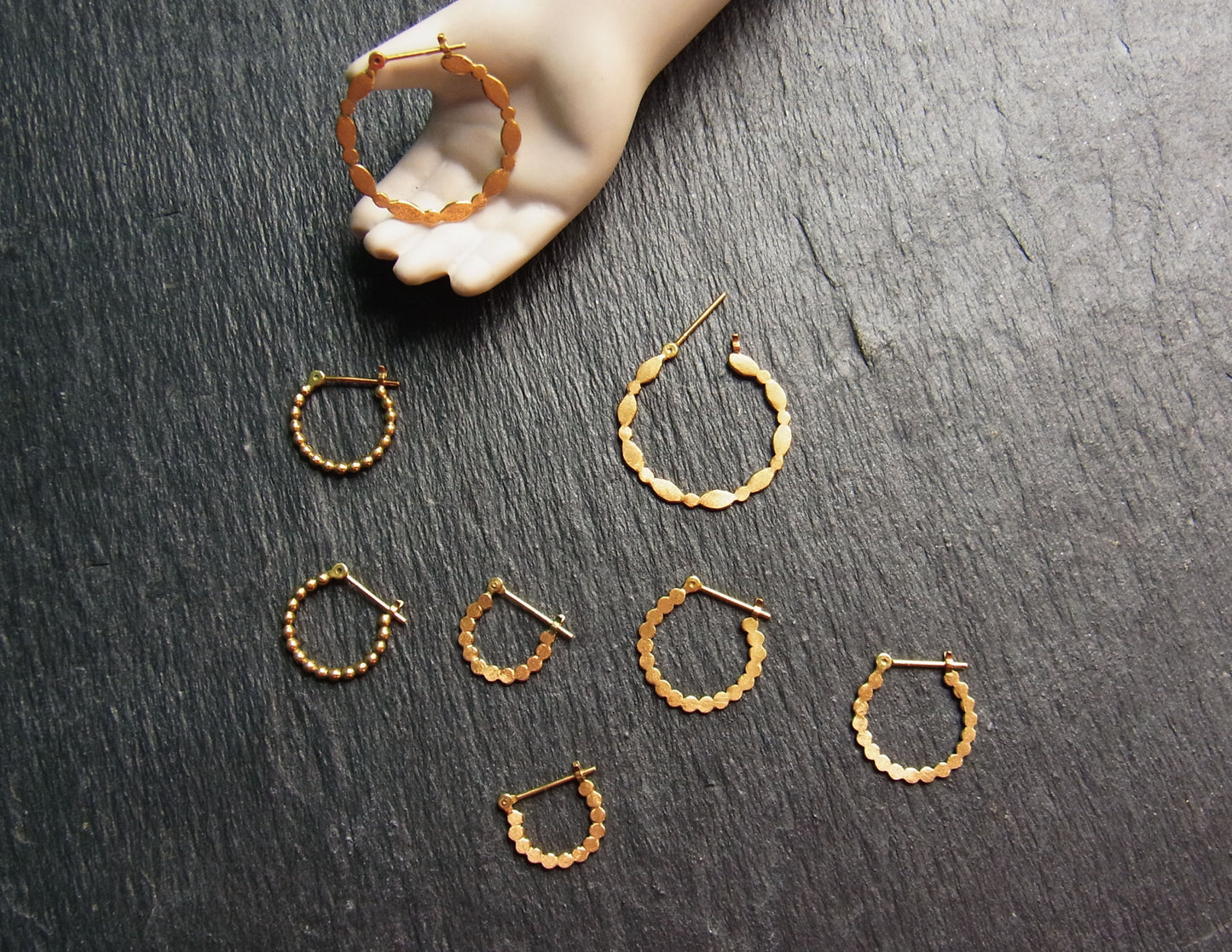 maruoval hoop earring  / K18 (片耳)