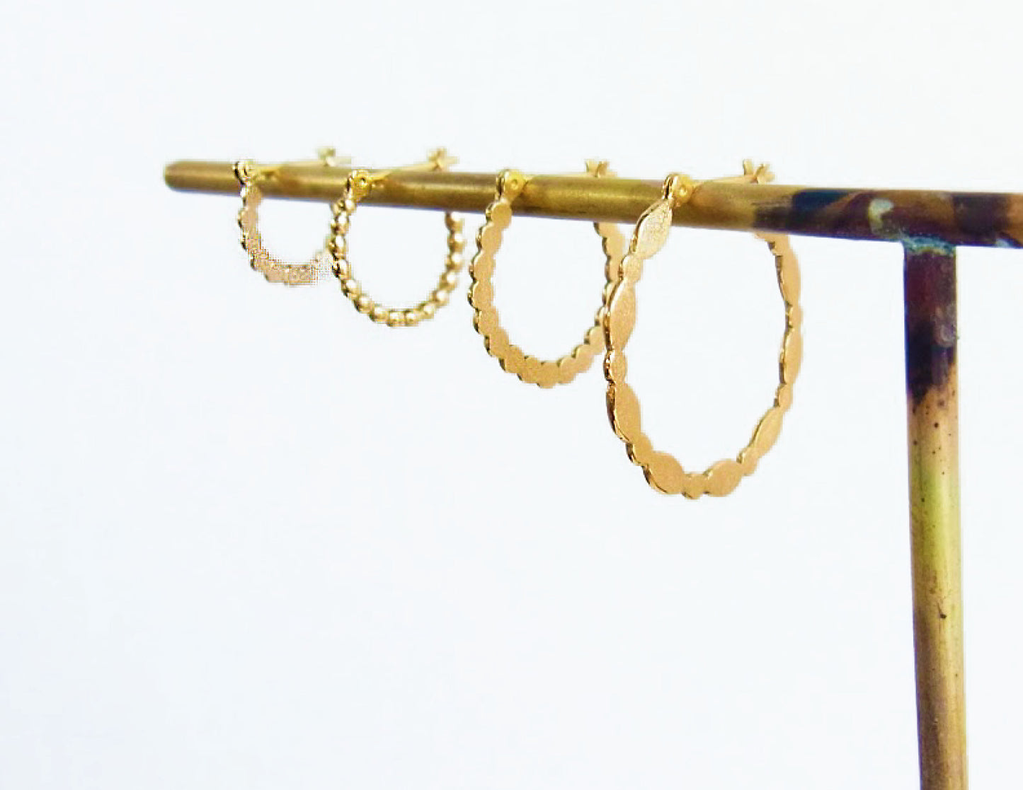 maruoval hoop earring  / K18 (片耳)