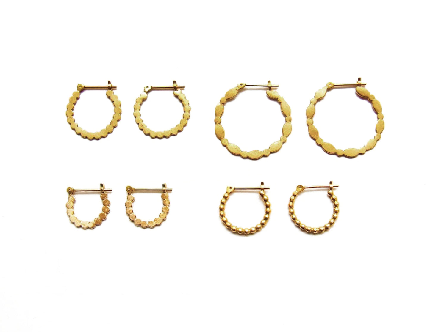 maruoval hoop earring  / K18 (片耳)
