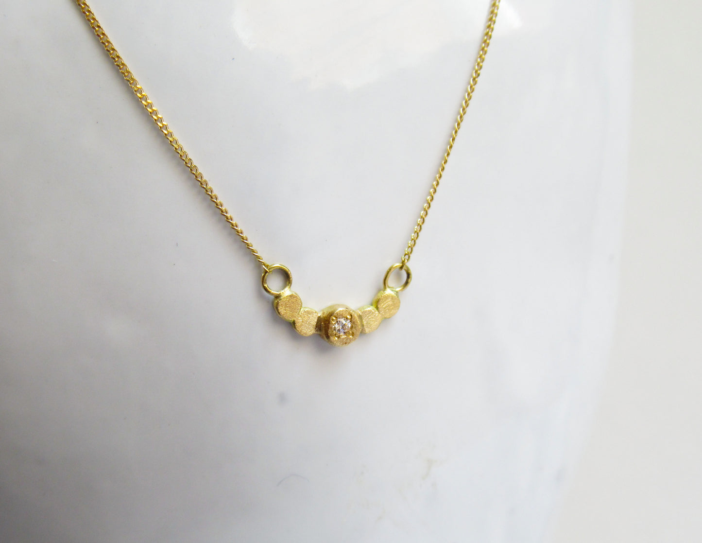 marumaru dia1P necklace (K18/40cm)