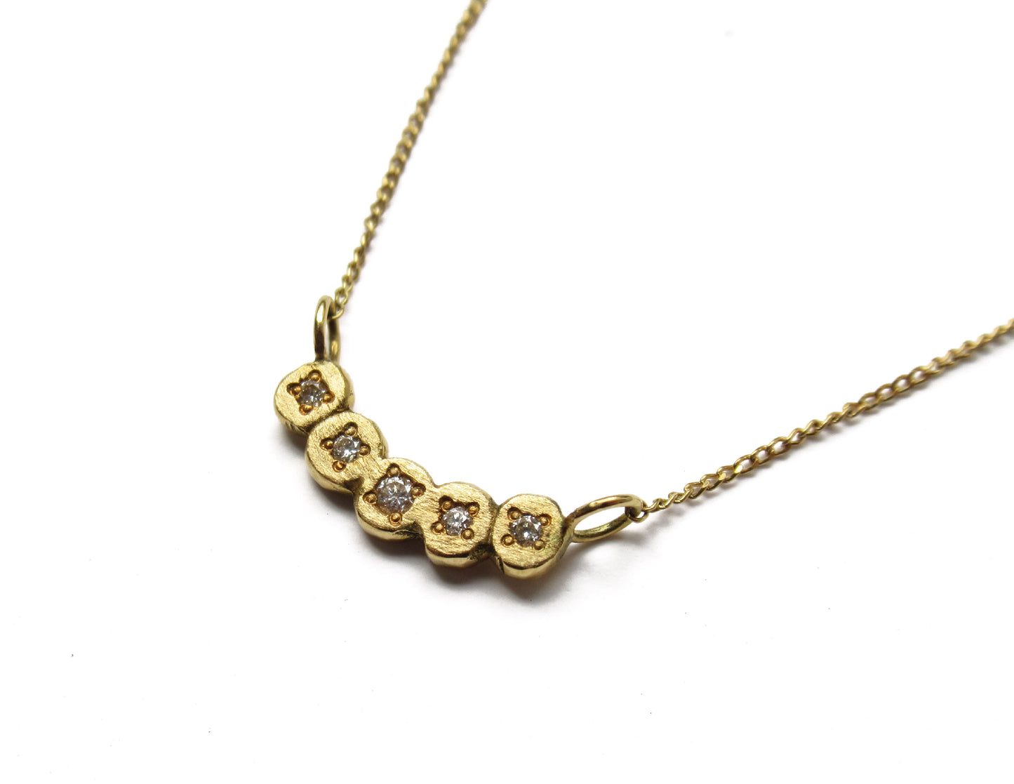 marumaru dia5P necklace (K18/40cm)