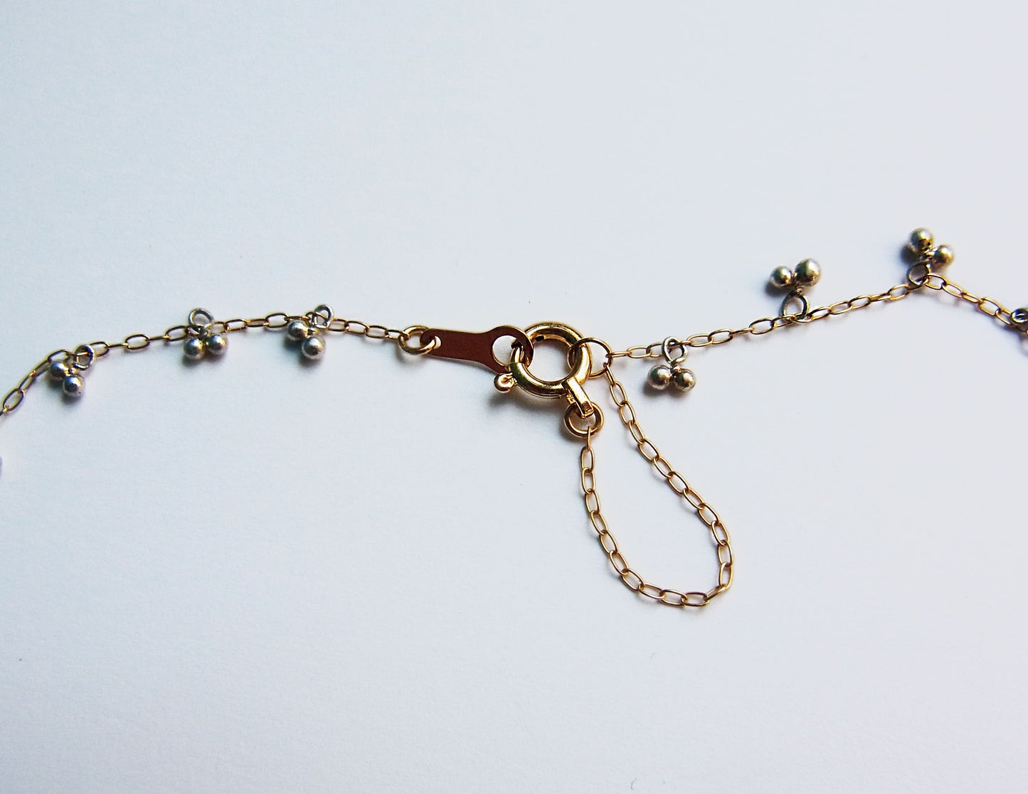 suzunari necklace /K18,Pure Silver