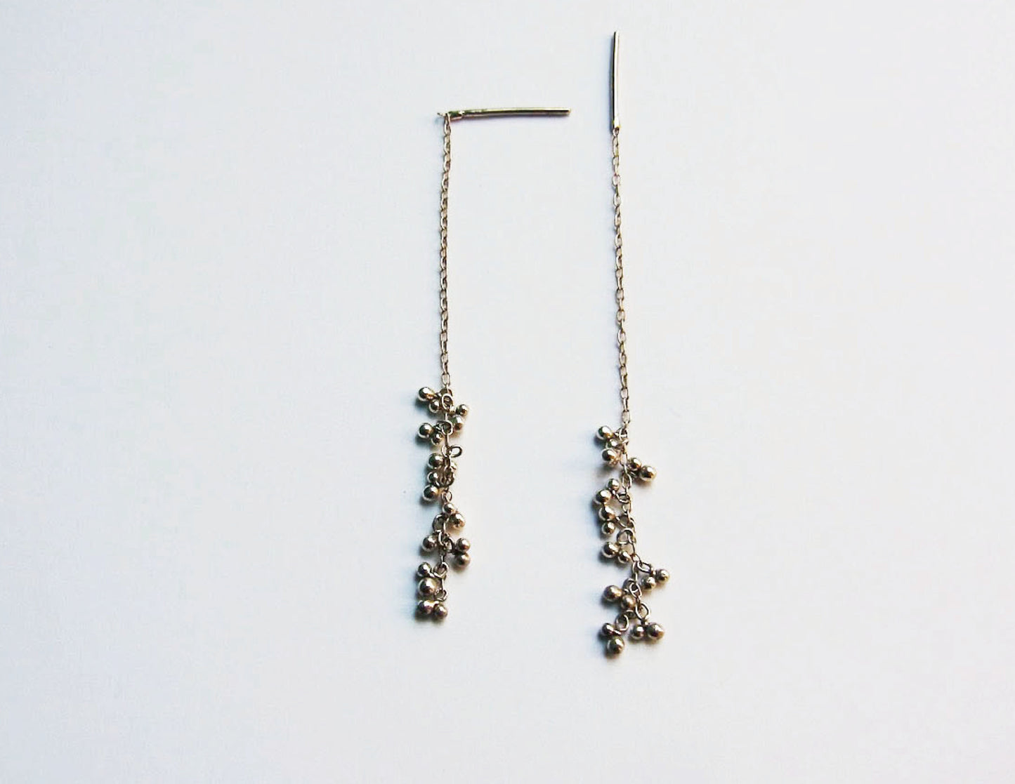suzunari silver chain earring /Silver,Pure Silver (片耳)