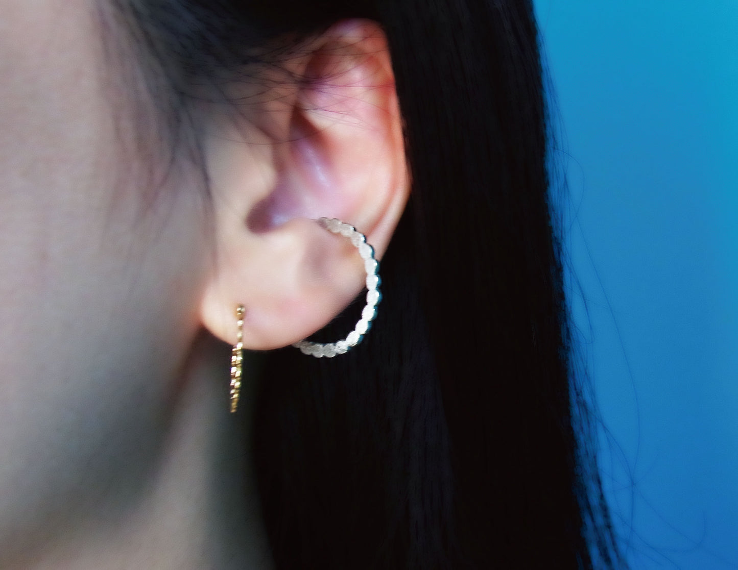 marumaru ring silver earcuff 2 / Silver (片耳)