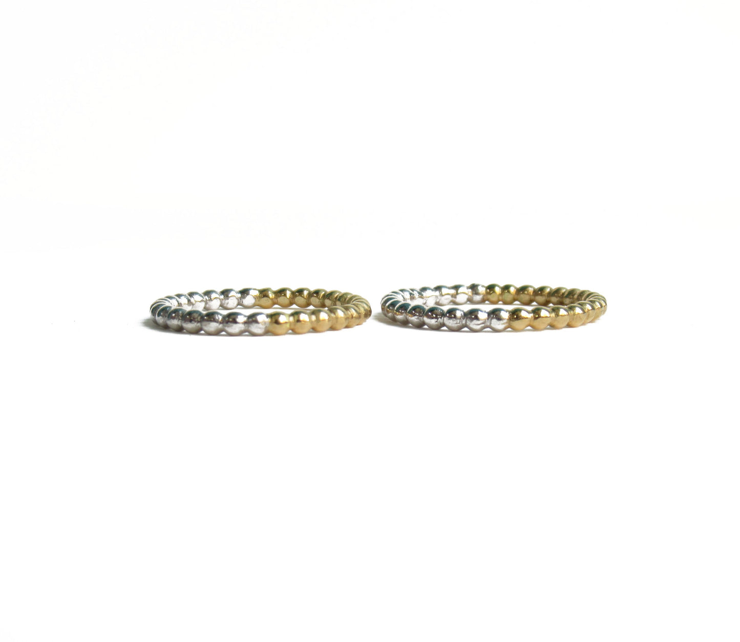 Pt900×K18 half marriage ring (tsubutsubu) / Pt900,K18