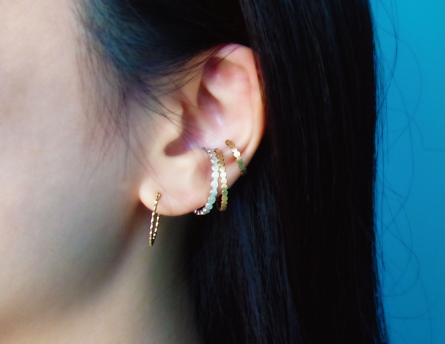 marumaru ring earcuff 1/K18 (片耳)