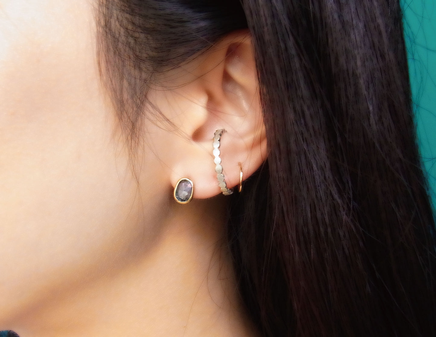 marumaru ring silver earcuff 1 / Silver (片耳)